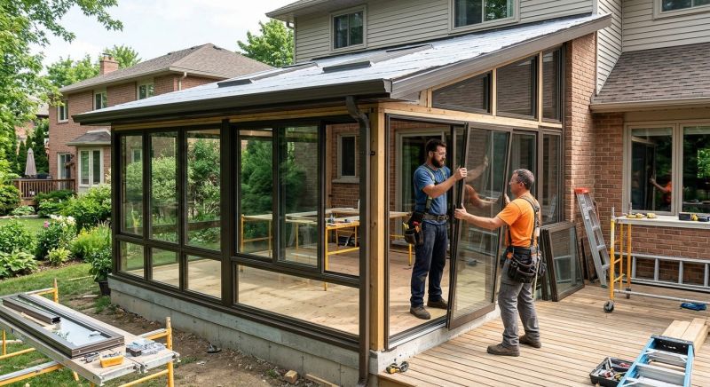 Enclosed Patio Installation in Asheville, NC