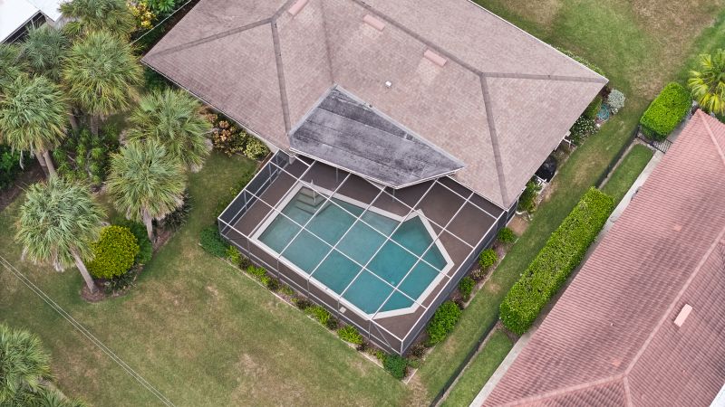 Covered Lanai with Lighting