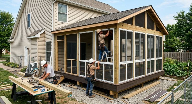 Porch Enclosure Installation in Boulder, CO